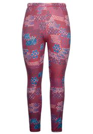 Ulla Popken Leggings  blu / blu colomba / ciclamino / bianco