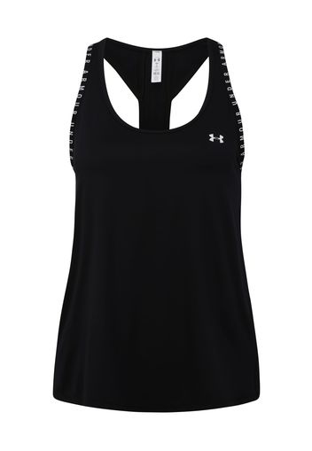 UNDER ARMOUR Top sportivo  nero / bianco