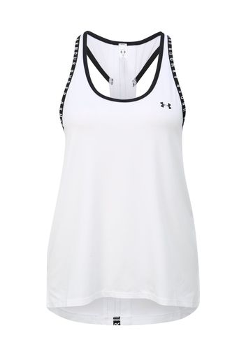 UNDER ARMOUR Top sportivo  bianco / nero