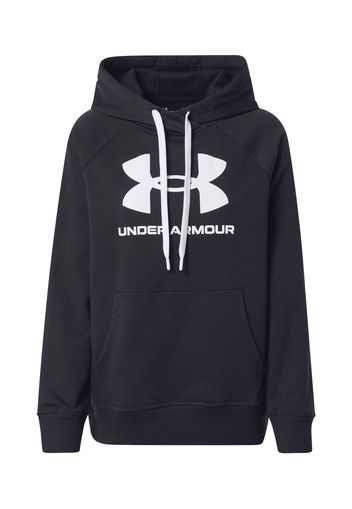 UNDER ARMOUR Felpa sportiva  nero / bianco