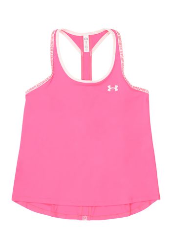 UNDER ARMOUR Top sportivo 'Knockout'  rosa / rosa / bianco