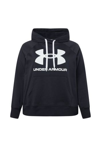 UNDER ARMOUR Felpa sportiva  nero / bianco