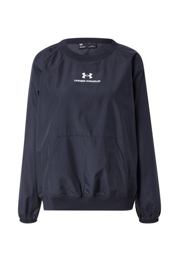 UNDER ARMOUR Felpa sportiva  nero / bianco