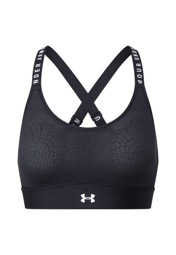 UNDER ARMOUR Reggiseno sportivo 'Infinity'  nero / bianco