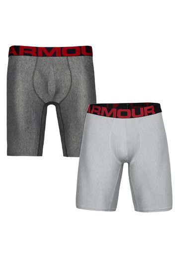 UNDER ARMOUR Pantaloncini intimi sportivi  grigio / grigio chiaro / nero / rosso