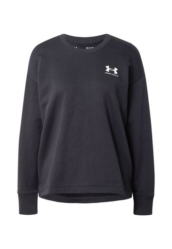 UNDER ARMOUR Felpa sportiva  nero / bianco