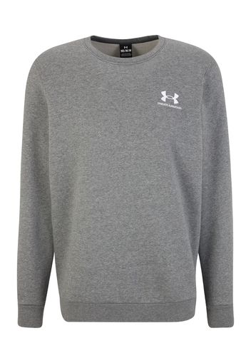 UNDER ARMOUR Felpa sportiva  grigio / bianco