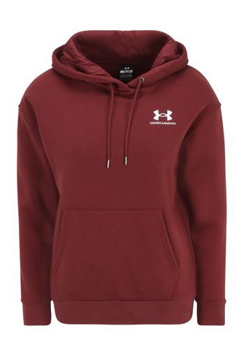 UNDER ARMOUR Felpa sportiva  bordeaux / bianco