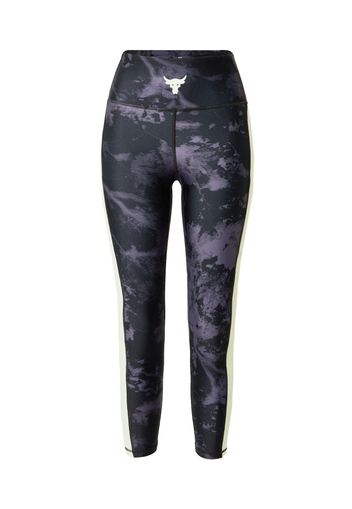 UNDER ARMOUR Pantaloni sportivi  grigio scuro / nero / bianco