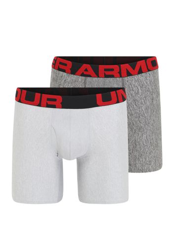 UNDER ARMOUR Pantaloncini intimi sportivi  grigio chiaro / grigio sfumato / rosso / nero