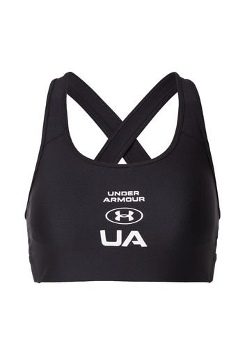 UNDER ARMOUR Reggiseno sportivo  nero / bianco