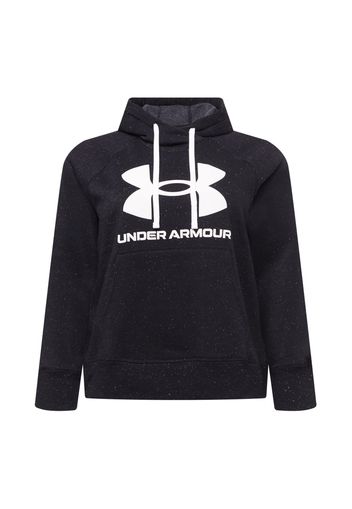 UNDER ARMOUR Felpa sportiva  nero / bianco