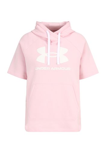 UNDER ARMOUR Felpa sportiva 'Rival'  rosa / bianco