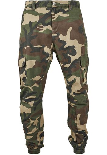 Urban Classics Big & Tall Pantaloni cargo  verde scuro / colori misti