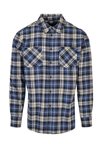 Urban Classics Big & Tall Camicia 'Checked Roots'  blu scuro / colori misti