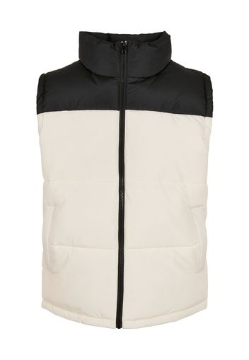 Urban Classics Big & Tall Gilet 'Block Puffer Vest'  nero / bianco