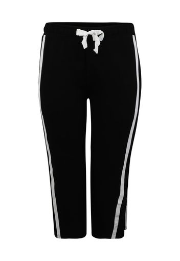 Urban Classics Curvy Pantaloni  nero / bianco