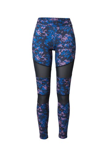 Urban Classics Curvy Leggings  nero / blu cielo / malva