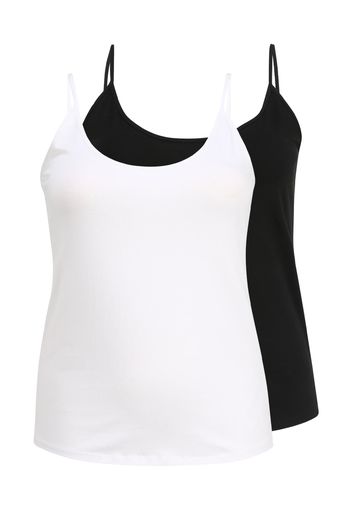 Urban Classics Curvy Top  bianco / nero