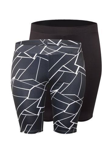 Urban Classics Curvy Leggings  nero / navy / bianco