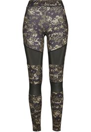 Urban Classics Curvy Leggings  cachi / nero / beige / blu colomba