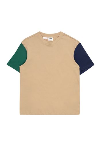 Urban Classics Kids Maglietta  beige / navy / verde