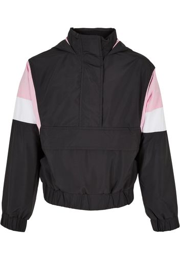 Urban Classics Kids Giacca di mezza stagione  rosa chiaro / nero / bianco