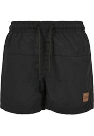 Urban Classics Kids Pantaloncini da bagno 'Block Swim'  camello / nero