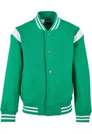 Urban Classics Kids Giacca di felpa  verde / bianco