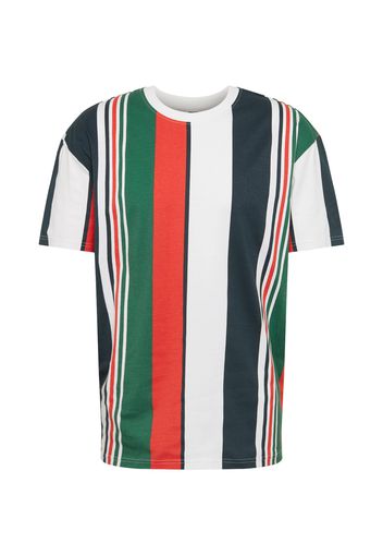 Urban Classics Maglietta  verde / rosso / bianco / navy