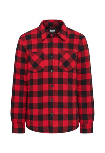 Urban Classics Camicia  nero / rosso chiaro