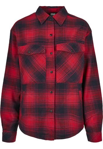 Urban Classics Camicia da donna  rosso / blu notte