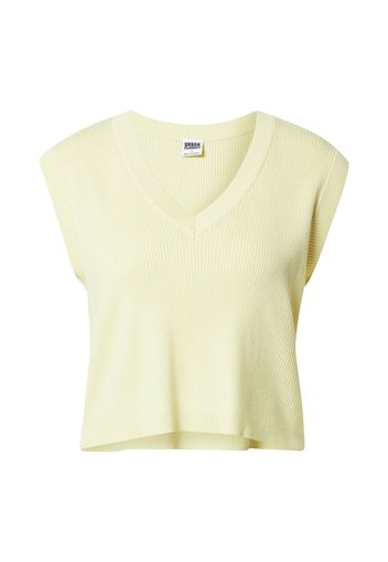 Urban Classics Top in maglia  giallo pastello