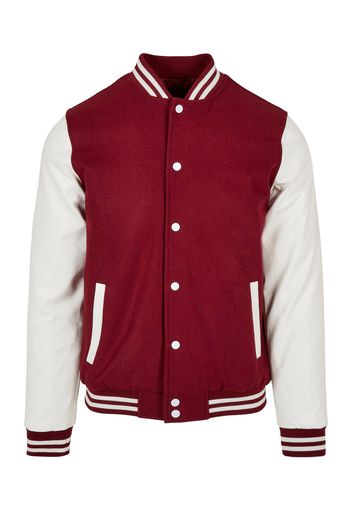 Urban Classics Giacca di mezza stagione 'Oldschool'  bordeaux / bianco