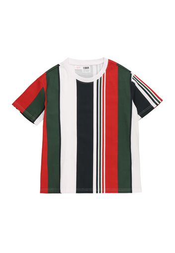 Urban Classics Maglietta  bianco / rosso / navy / verde scuro