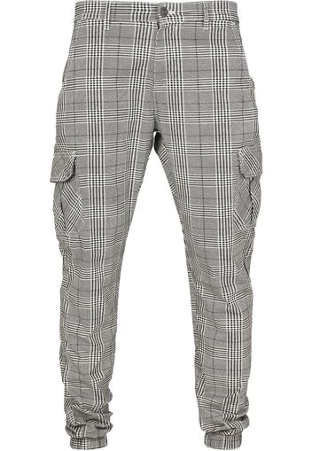 Urban Classics Pantaloni cargo  grigio sfumato / bianco