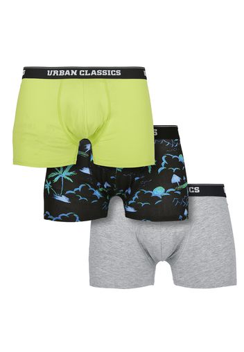 Urban Classics Boxer  blu / blu notte / giallo / grigio