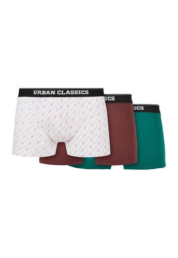 Urban Classics Boxer  petrolio / borgogna / nero / bianco