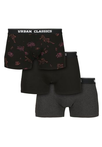 Urban Classics Boxer  grigio / rosa scuro / nero