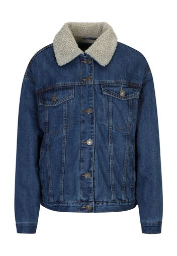 Urban Classics Giacca di mezza stagione  crema / blu denim