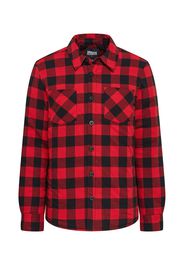 Urban Classics Camicia  nero / rosso chiaro