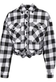 Urban Classics Camicia da donna  nero / bianco