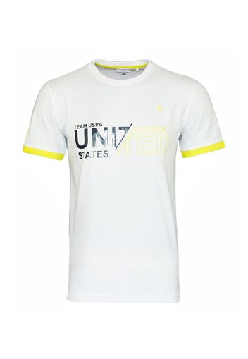 U.S. POLO ASSN. Maglietta  giallo / nero / bianco