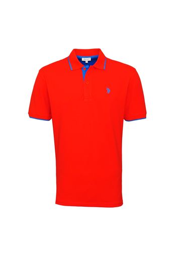 U.S. POLO ASSN. Maglietta  blu chiaro / rosso