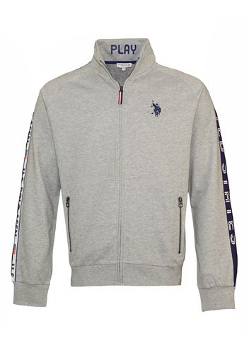 U.S. POLO ASSN. Giacca di felpa 'Tarv'  grigio / nero