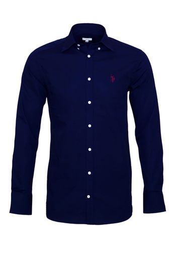 U.S. POLO ASSN. Camicia  blu scuro / rosso ciliegia