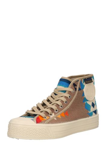 US Rubber Sneaker alta 'PENDLETON'  beige / blu / marrone chiaro / arancione