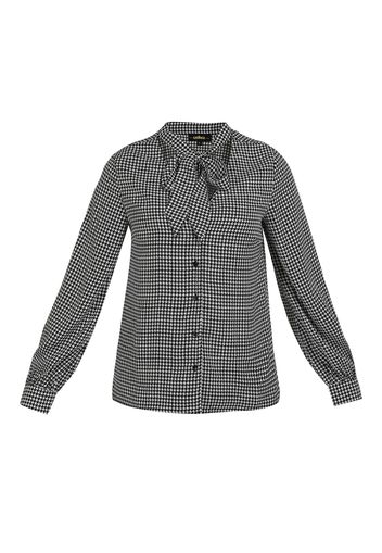 usha BLACK LABEL Camicia da donna  nero / bianco