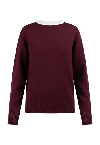 usha BLACK LABEL Pullover  bordeaux / bianco