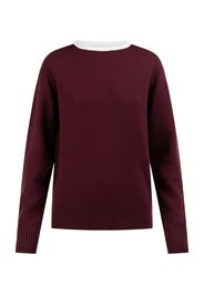 usha BLACK LABEL Pullover  bordeaux / bianco